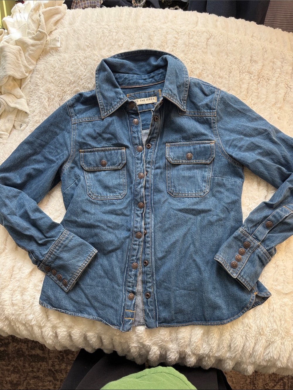 Free People Denim Shirt